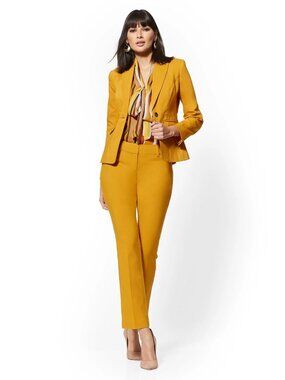 New York & Company 7th Avenue Signature Fit mustard trousers